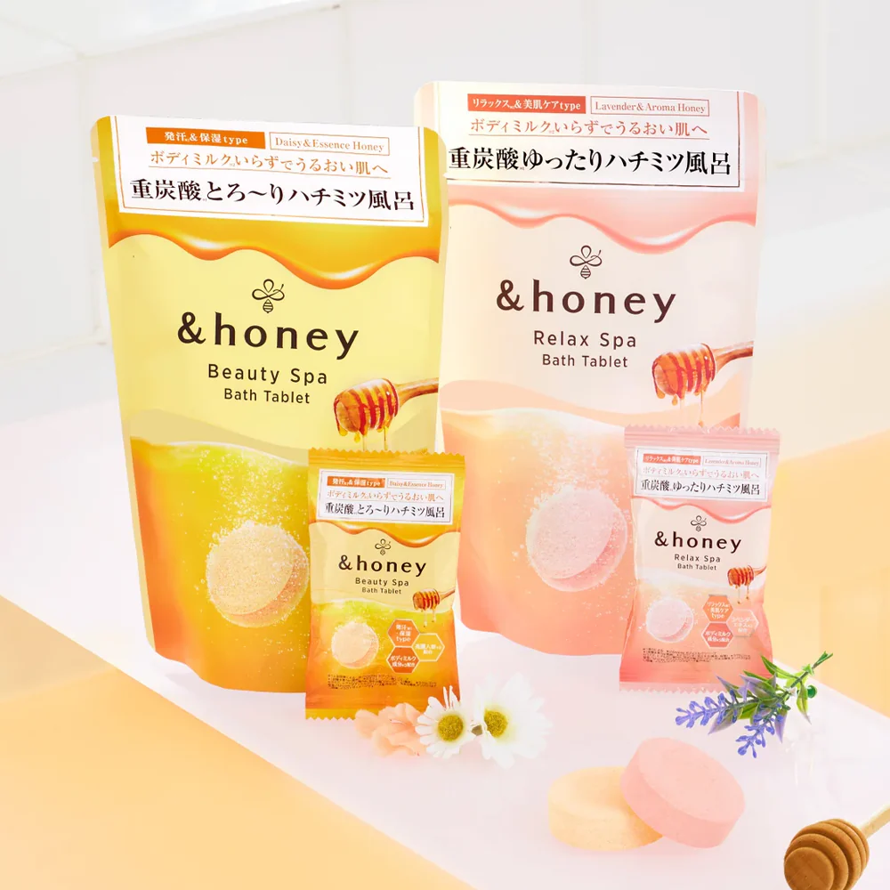 &honey Beauty Spa Bath Tablet (Daisy & Essence Honey) 6Tablets - Image 2
