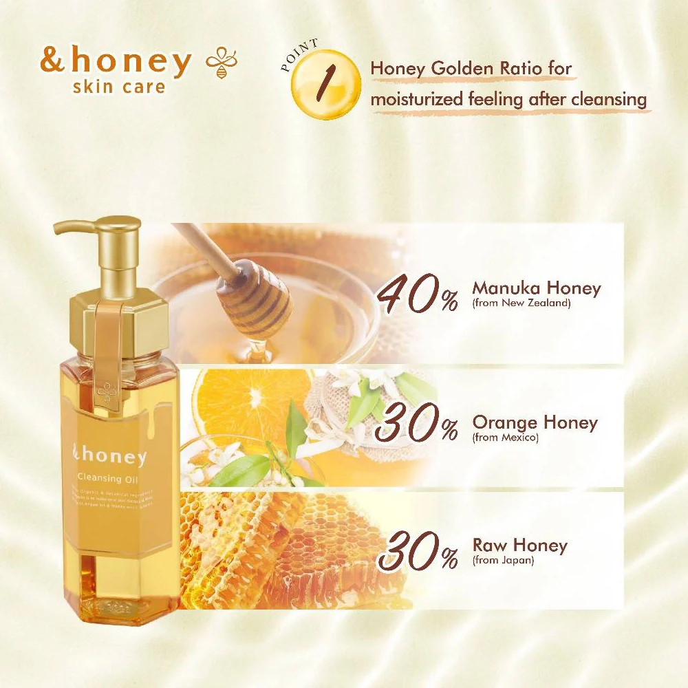 &Honey Cleansing Oil 180ml - Image 3