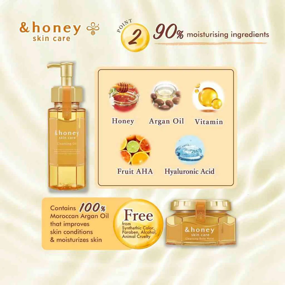 &Honey Cleansing Oil 180ml - Image 4