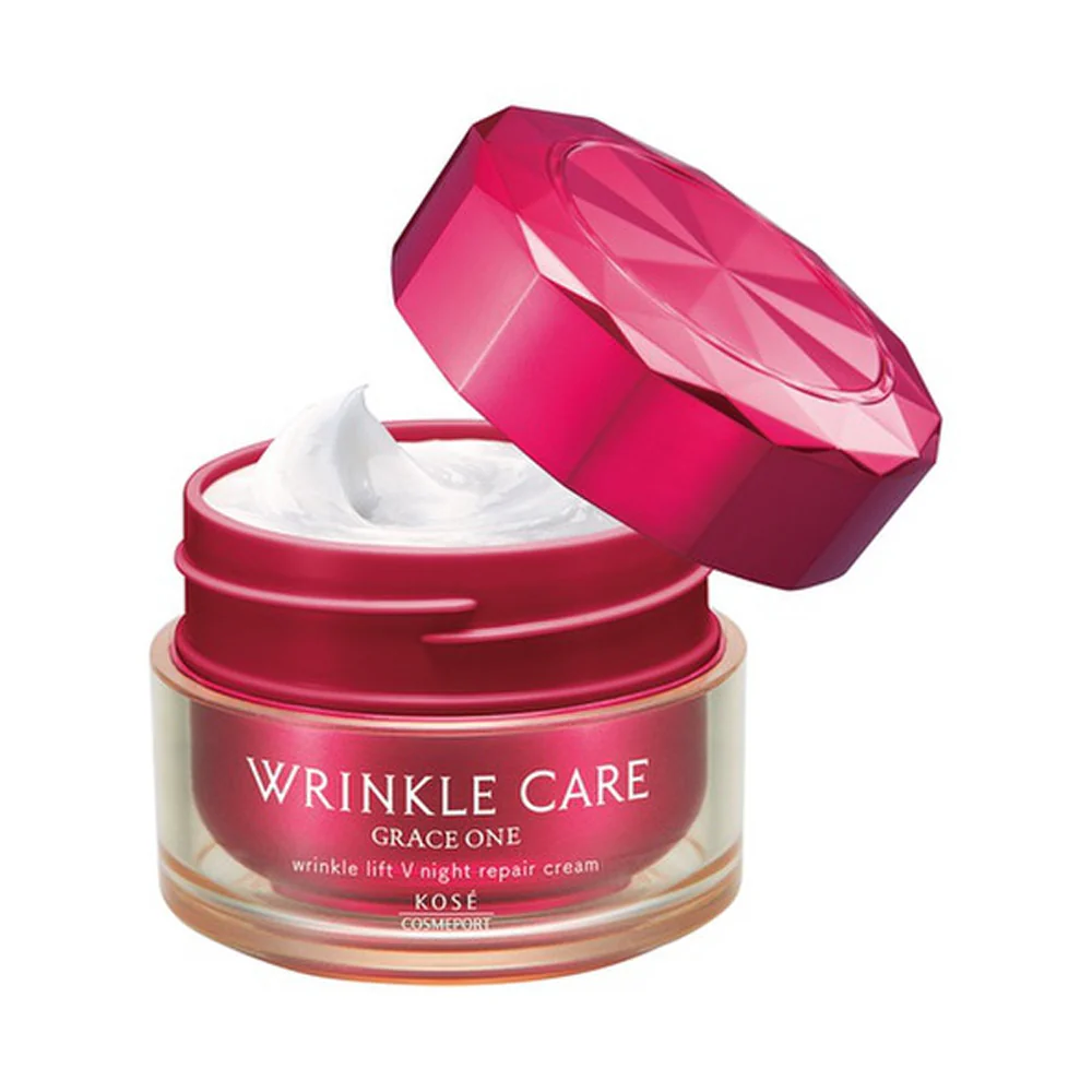 KOSE Grace One Wrinkle Care Wrinkle Lift V Night Repair Cream 50g - Image 2