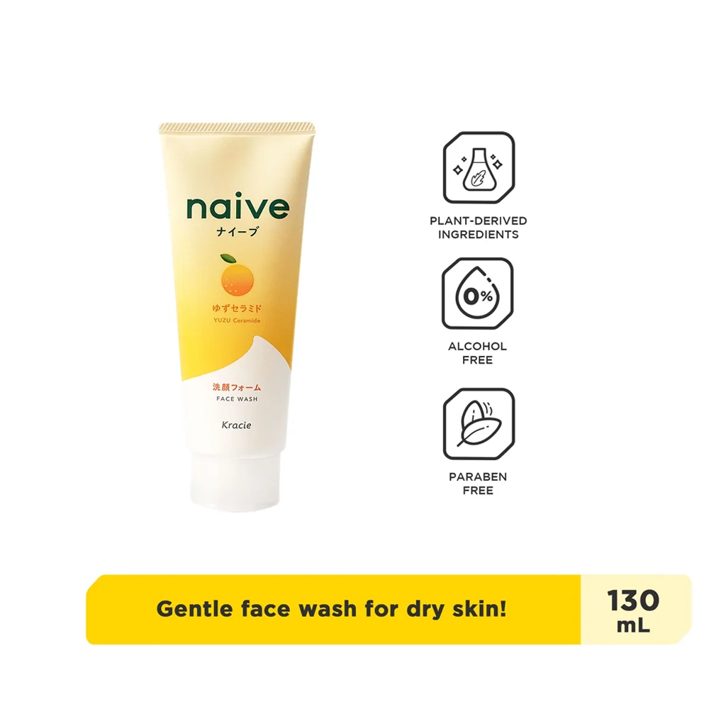 Kracie Naive Moisturizing Facial Cleansing Foam with Yuzu Seed Oil 120g - Image 4