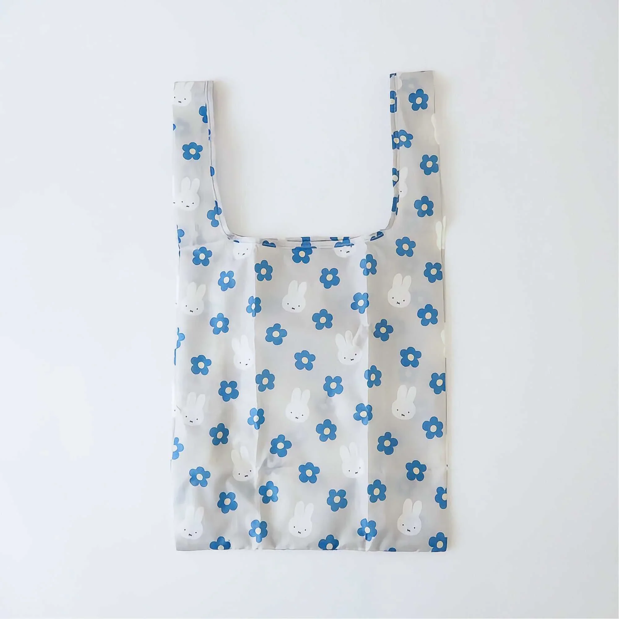 Miffy Bruna Flower & Mascot Shopping Bag S-Blue - Image 2