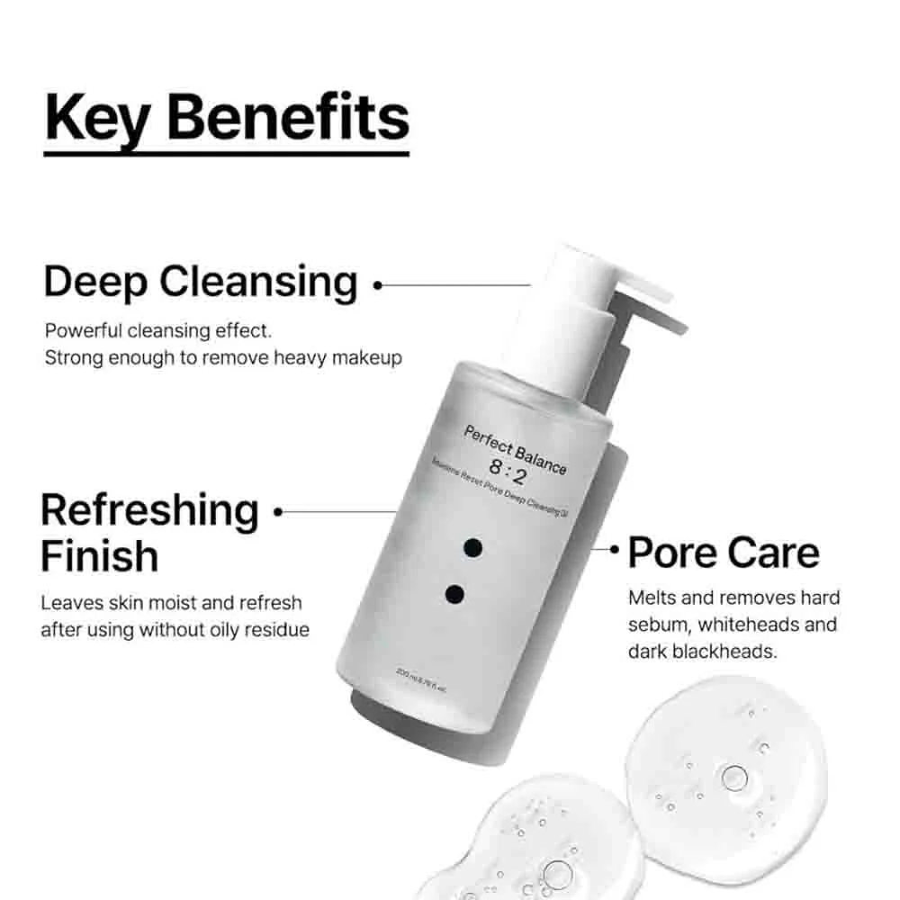 Perfect Balance 8:2 Squalene Reset Pore Deep Cleansing Oil 200ml - Image 2