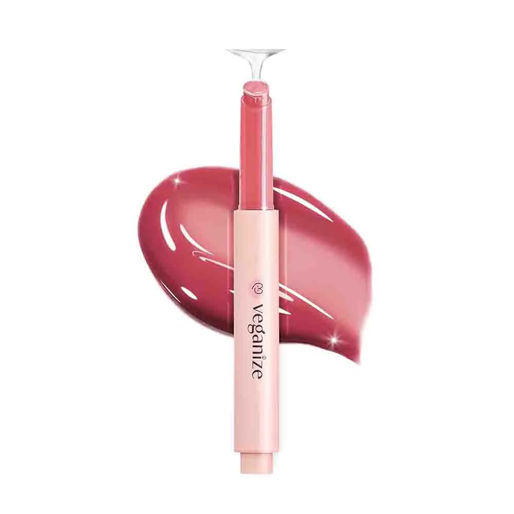 SELF BEAUTY Veganize Collagen Lip Glass Balm #08 DRIED ROSE