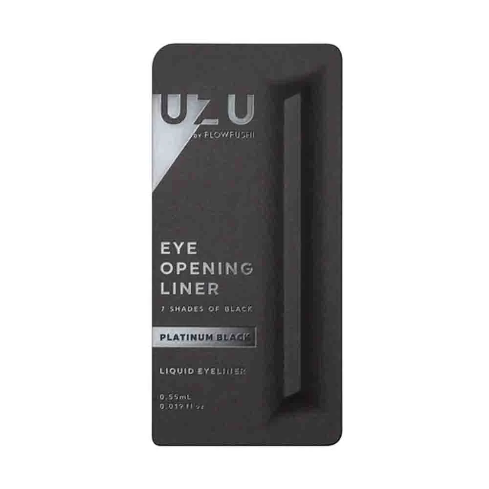 UZU Flowfushi Eye Opening Liquid Eyeliner 04 Platinum Black – Japanese Eyeliner (UK Stock) - Image 5